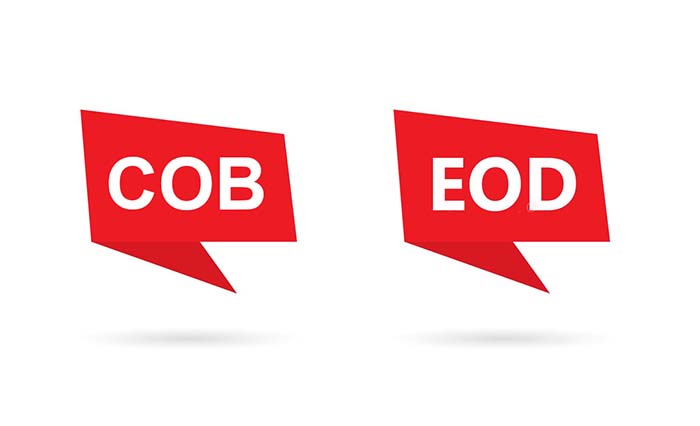 COB và EOD là gì?